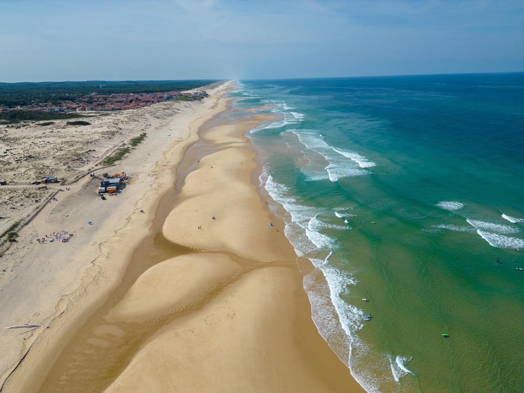 Appartement A Deux Pas De La Mer, Biscarrosse Plage - 4 Pers. - Terrasse Et Parking Inclus - Fr-1-319-447 Buitenkant foto